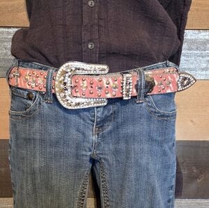 Womens Rhinestone Embellished Belt